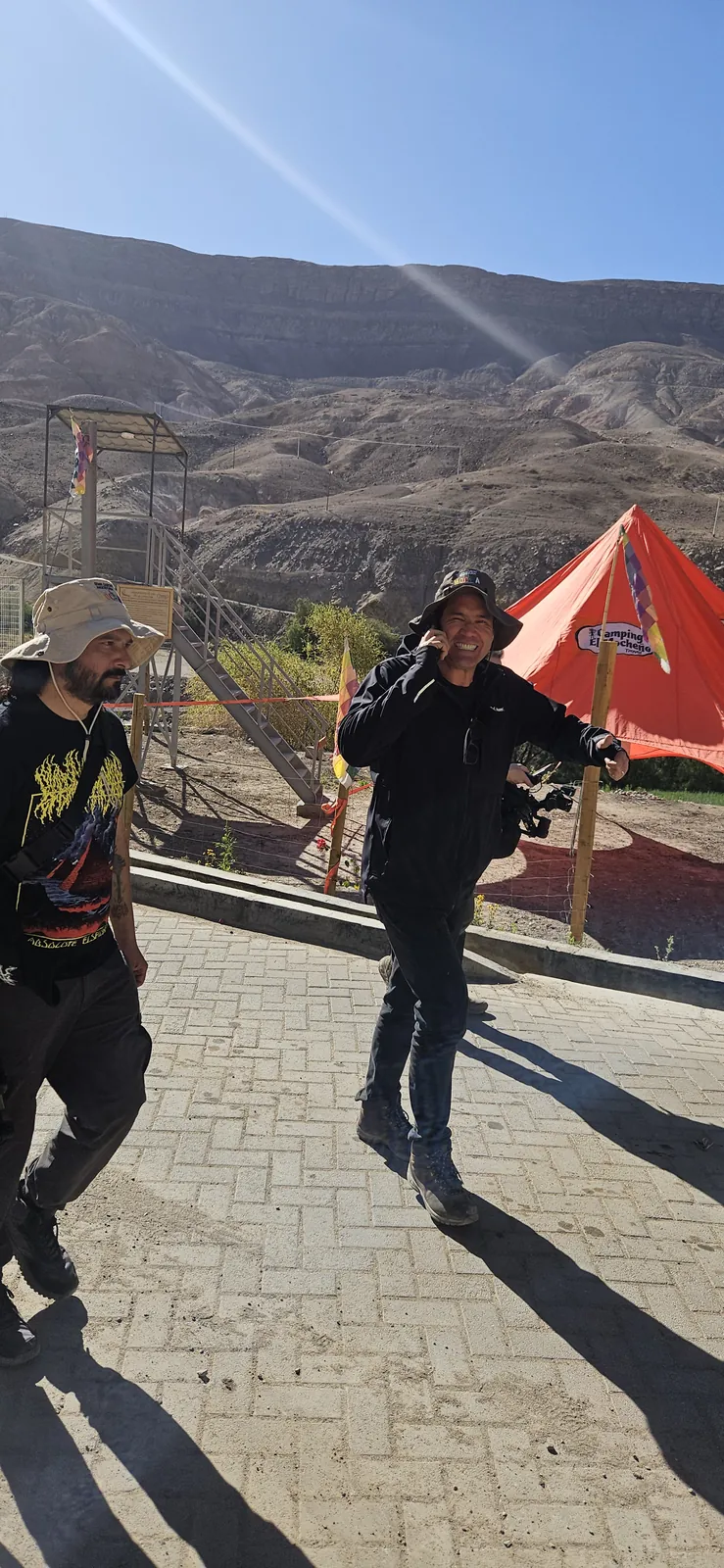 Banderas wiphala en el Camping El Mocheño
